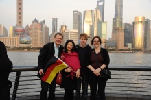Die Uferpromenade "Bund" in Shanghai Schüeraustausch2016