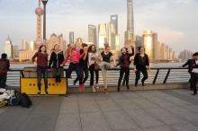 Die Uferpromenade "Bund" in Shanghai Schüeraustausch2016