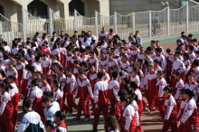Schüler der Luhe Highschool (mit ca. 3500 Schülern) Schüeraustausch mit Peking
